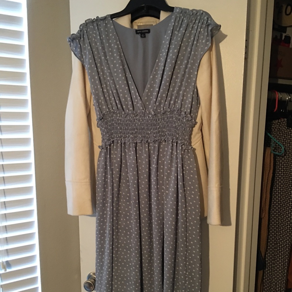 Midi polka dot dress